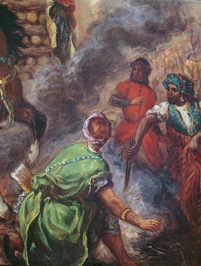 Olinda e Sofronia sul rogo (dettaglio) da Ferdinand Victor Eugene Delacroix